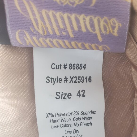 Gold Satin Bustier Corset with Black Lace & Sequins – NWT - Picture 9 of 12